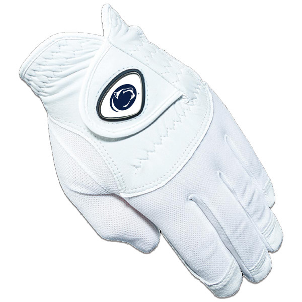 white left hand golf glove with Penn State Athletic Logo